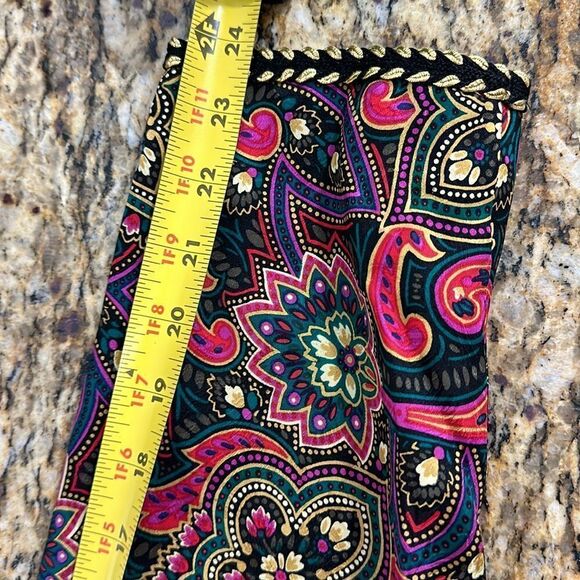 Maggy London Vintage Silk Button Closure Paisley Print Jacket Size 14 - Picture 7 of 10